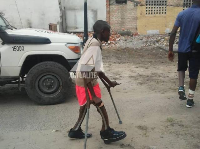 Personne vivant avec handicap. Ph. ACTUALITE.CD